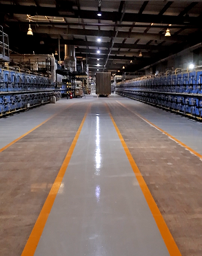 Professional epoxy floor polishing for modern office interior